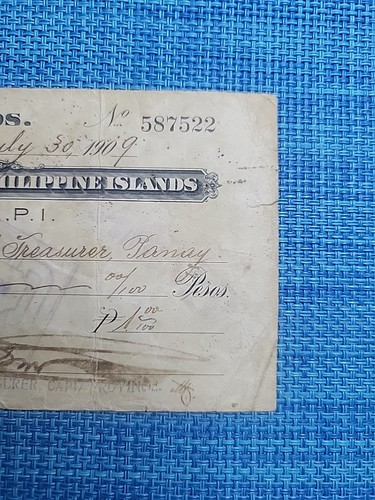 ๐ต๐ญ Philippines 1909 PHILIPPINE ISLANDS GENERAL LAWTON CAPIZ banknotes 082722-1 - Picture 6 of 12