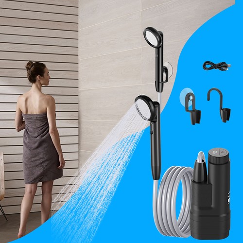 Ducha de Camping con Batería Ducha Bomba Sumergible Jardín Exterior Ducha para Perros USB Portátil - Imagen 8 de 9
