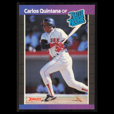 Carlos Quintana Rookie #37 1989 Donruss Boston Red Sox Baseball Card MLB NM