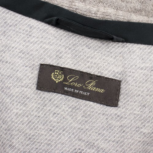 CURRENT Loro Piana Green Wool Cashmere Goose Down Suede Trim Puffer Hood Vest 2X - Picture 14 of 16