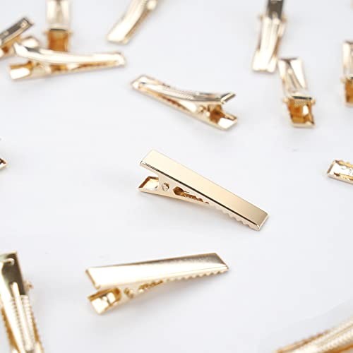 50 Pcs 3.5cm Alligator Hair Clips Gold Hair Clips Crafts Accessory for Arts  - Picture 4 of 7