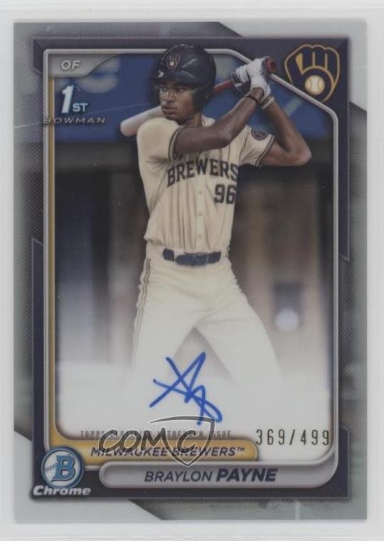 2024 Bowman Draft Chrome Prospect Refractor /499 Braylon Payne #CPA-BP Auto