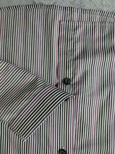 Eton Shirt Mens 16 41 Contemporary Fit Button Up Long Sleeve Striped Preppy - Picture 16 of 18