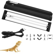 T5 10.0 UVB Reptile Light Fixture Combo Kit, 8W High Output UVA UVB Light wit...