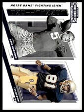 2019 Panini Contenders Draft Picks Paul Hornung / Tim Brown #13 Connections
