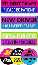 New Driver Magnet for Car,Please Be Patient Student Driver Magnet Removable Novi
