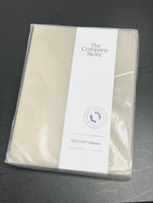 The Company Store Legends Hotel Supima Sateen KING Flat Sheet Light Birch