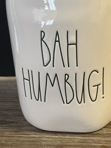 Rae Dunn BAH HUMBUG! Mug Coffee Cup Artisan Collection By Magenta Christmas - Picture 5 of 10