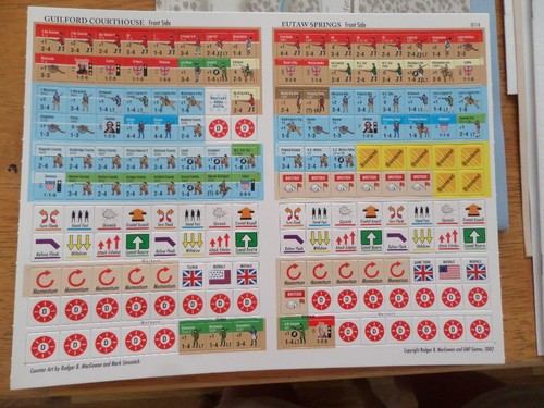 GIILFORD with Eutaw Springs GMT American Revolution Series- Unpunched - Picture 5 of 6