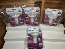 65W (9.5w) Philips LED Dimmable Indoor Floodlamp Soft White Bulb New (4 Packs )