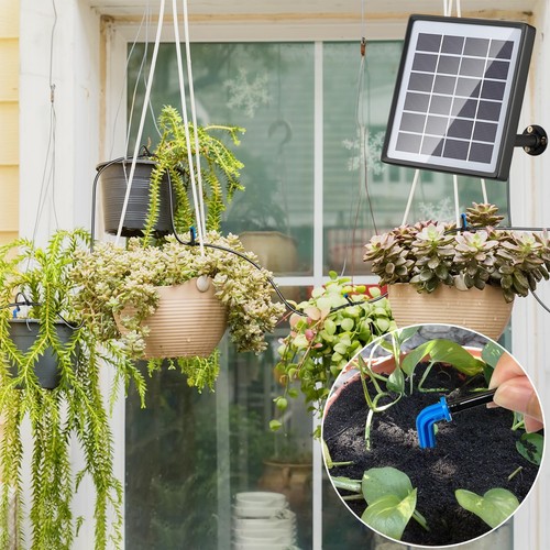 Solar Automatic Drip Irrigation Kit, Solar Powered Auto Watering System with ... - Picture 7 of 9