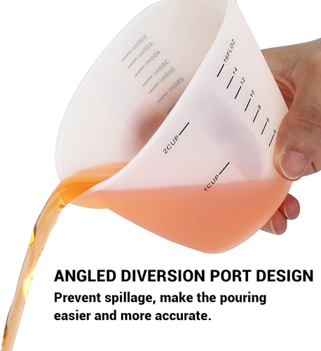 Gartful 500Ml Large Silicone Measuring Cups, 2-Cup Resin Mixing & Pouring Cups f - Bild 6 von 12