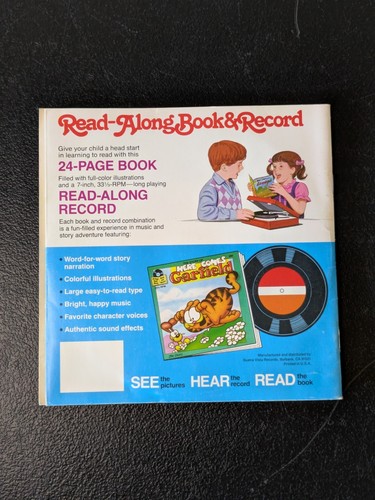 Garfield Read Along Vinyl Record And Book Here Comes Garfield Vintage - Picture 2 of 4