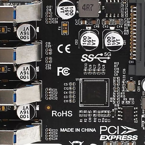 4Port PH64 PCIe To USB3.0 Hub PCI-Express Expansion Card Adapter Controller Card - Afbeelding 8 van 8
