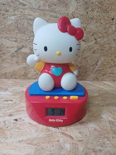 Hello Kitty Sanrio Zeon 3d Alarm Clock Vintage Collectable Retired Rare Working - Picture 1 of 21