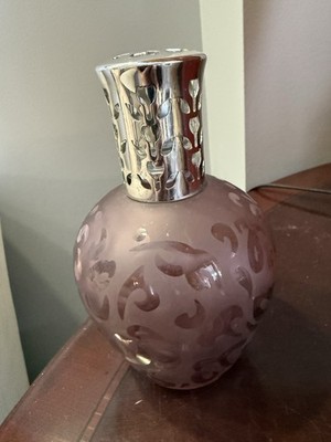 LAMPE AROMATIQUE EDEN BERGER STYLE GLASS CATALYTIC DIFFUSER PURPLE+ WICK