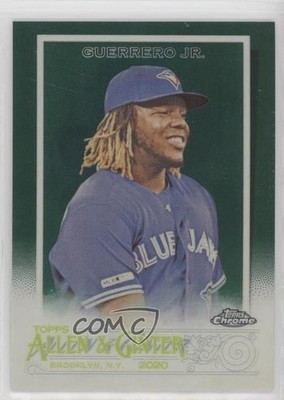 2020 Topps Allen & Ginter Chrome Green Refractor 3/99 Vladimir Guerrero Jr kf4