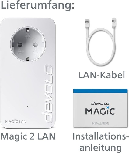 Devolo Magic 2 LAN Erweiterungsadapter, LAN Powerline Adapter -bis 2.400 Mbit/s - Bild 5 von 6