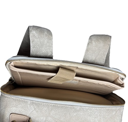 Zaino fotocamera Kamrette Lyra in tela beige finitura marmorizzata bellissimo - Foto 11 di 18