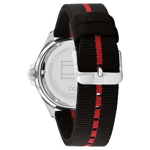 Tommy Hilfiger "Logan" Collection Black Nylon Men's Watch - Picture 19 of 20
