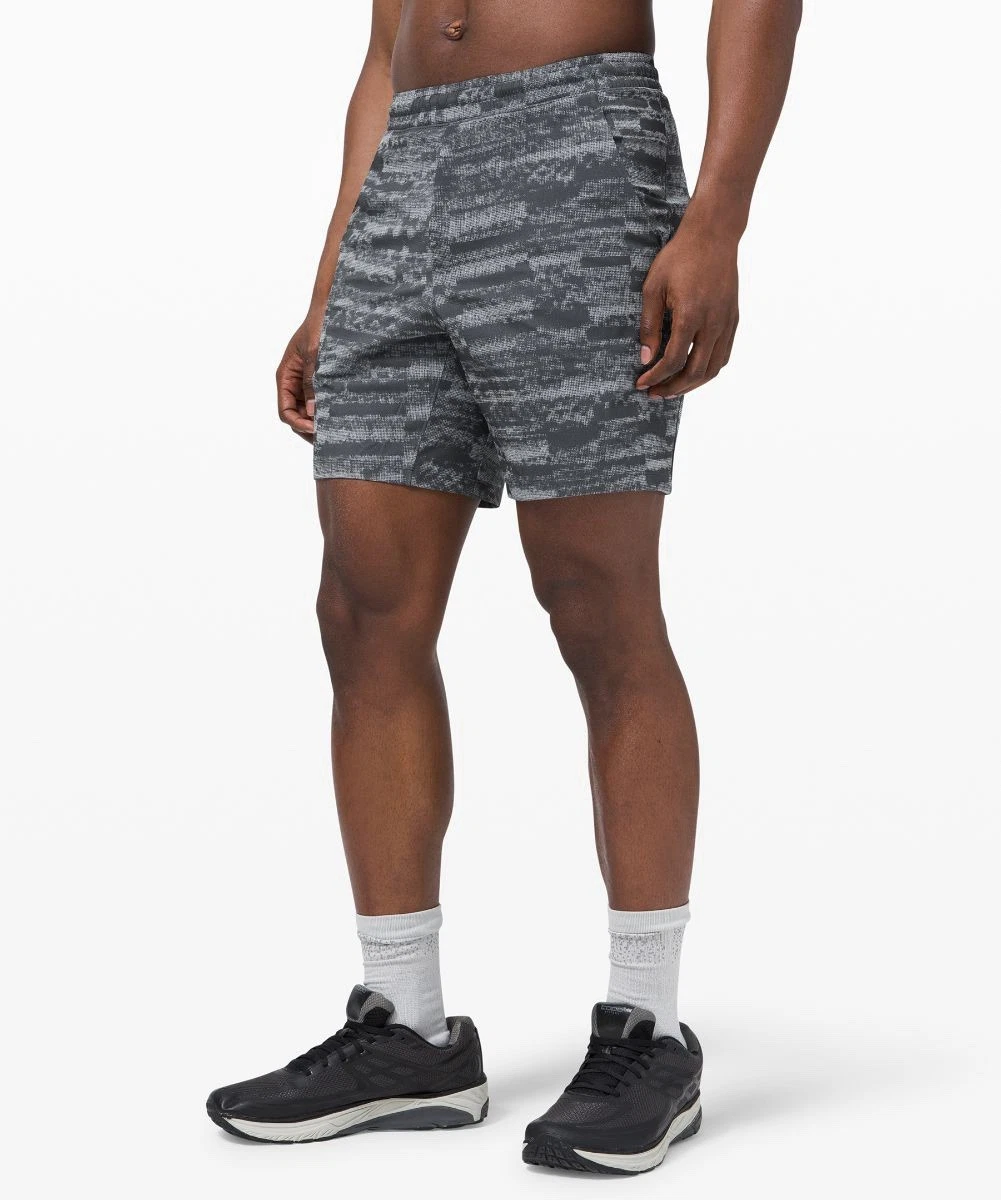 Lululemon Peloton Mens Large Gray Lined Briefed Athletic Shorts