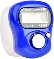Blue LED Digital Row Counter,5 Digit Display Counter Clicker,Handheld 