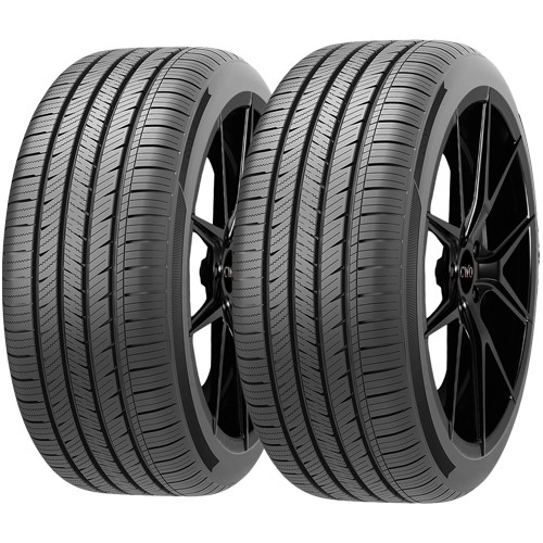 (QTY 2) 265/35ZR18 Dcenti DC55 97W XL Black Wall Tires