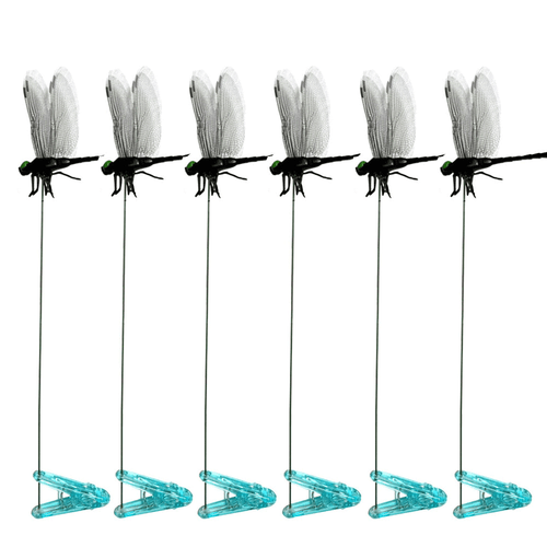 12×Fake Dragonfly Clips Clip on Dragonfly for Outdoors 3D Dragonfly Garden Decor - Picture 5 of 32