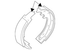 Genuine Nissan Park Brake Shoes D4060-5TA5A