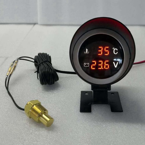 Sensore Temperatura Acqua Camion Digitale Led Rotondo Temperatura Moto9506 - Foto 2 di 6