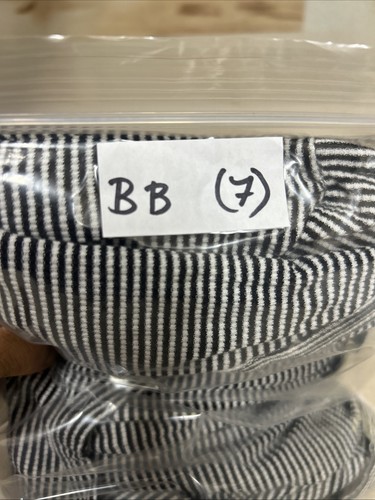 Cómodo Vestido Camisa EE. UU. Para Mujer M Negro Blanco Rayas Manga Larga Hecho en EE. UU. - Imagen 11 de 11