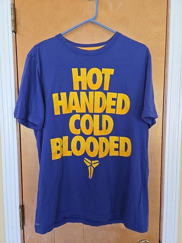 Kobe Bryant Black Mamba Cold Blooded Nike Dri-Fit T-shirt Size L Mens Purple '12