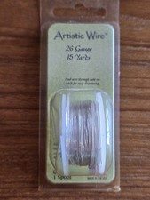 Artistic Wire 26 Gauge 15yds.-Non-Tarnish Brass, Silver Color
