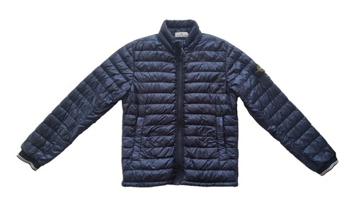 STONE ISLAND men's down jacket GARMENT DYED 601540424 blue size M - Picture 1 of 5