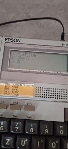 EPSON HX-20 TRAGBARER COMPUTER MIT MICRO-KASSETTENLAUFWERK & DRUCKER - Afbeelding 8 van 13