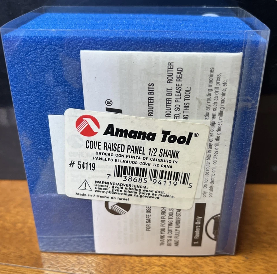 Amana Tool - 54119 Carbide Tipped Cove Raised Panel 1-9/16 Radiusx3-3/8 Diax1/2 - Image 2 of 3