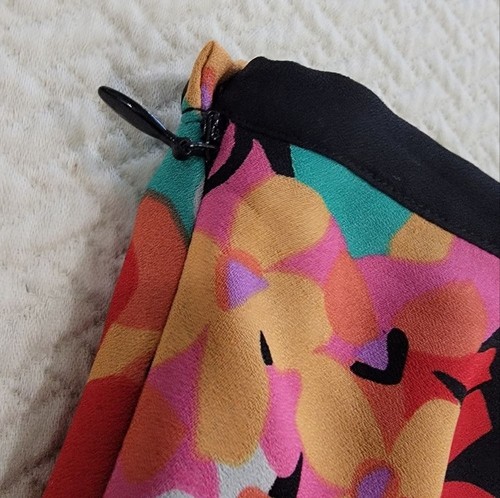 Casual Corner Women's Skirt Size 2 Bold floral A line Colorful Multi Color - Picture 10 of 12