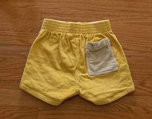 Pantaloncini alti HAMMIES giallo marrone bicolore in velluto a coste 2,5” taglia 24 tasche 80€ - Foto 2 di 4