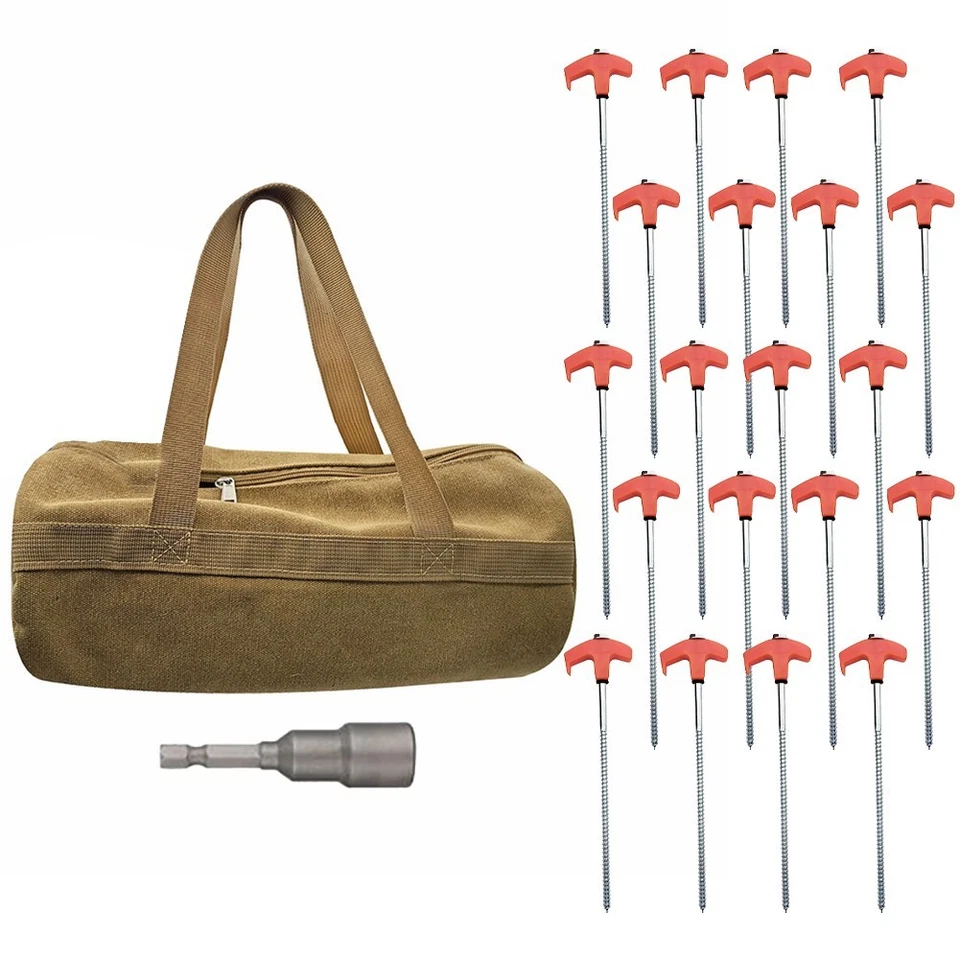 Screw-In Ground Anchors Hexagonal Drill Bit High-quality Materials Awning - Image 2 of 4