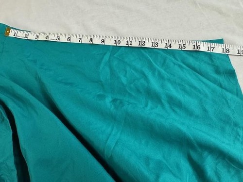 Women's 4X green collared 3/4 sleeves thin plus open front top - Imagen 5 de 6