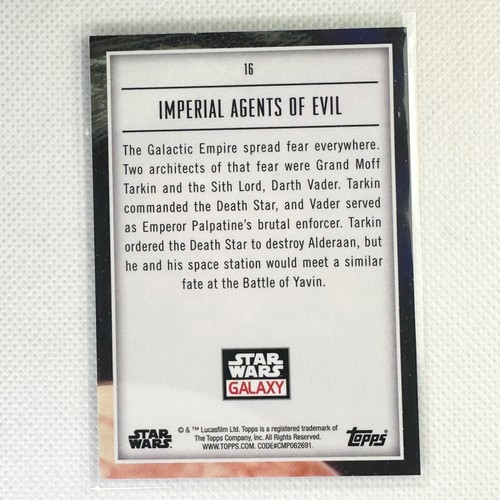 2023 Topps Chrome Star Wars Galaxy #16 Imperial Agents of Evil Refractor /199 - Picture 2 of 8