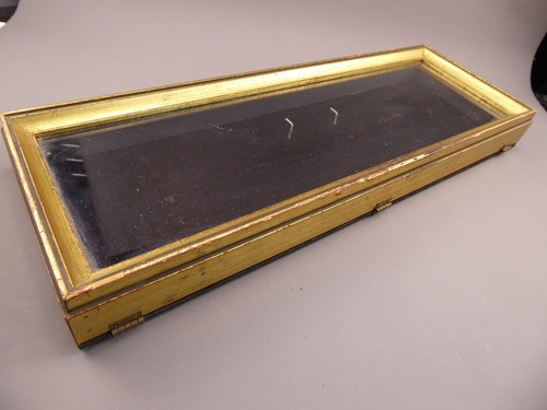 Gun Display Case Pistol 20 x 7 x 2 Revolver Knife Shadow Box, Vintage, Antique
