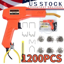 Plastic Welder Kit Soldering Hot Stapler Bumper Repair Welding Gun 1200 Staples