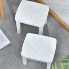 1pc Kinder Footstool Haushalthocker Badezimmer Lowhockermöbel (weiß)