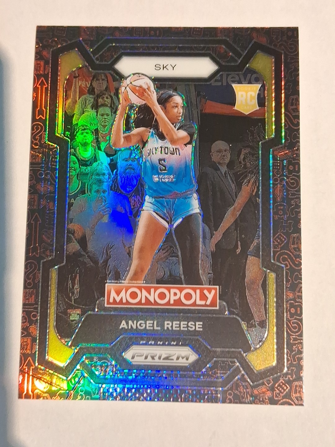2024 Prizm Monopoly WNBA Angel Reese Black/Red Icons Rookie RC #68 Sky