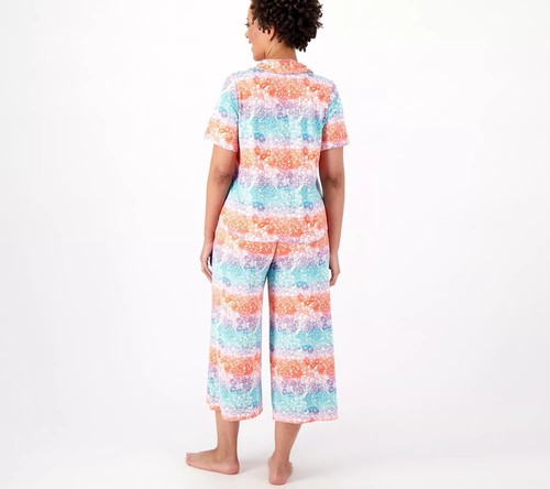 Maglia BumbleBella by Jill Martin Dreamy colletto intagliato audace floreale XL nuova - Foto 2 di 2