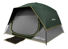 4-Person Blackout Dome Tent – UV, Water Resistant, Camping Gear 
