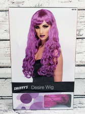 Smiffy's Desire Long Purple Curly Costume Wig Adult One Size Brand New