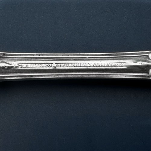 Tiffany English King Sterling Silver 7 1/2" Dinner Fork - Mono - Picture 4 of 4