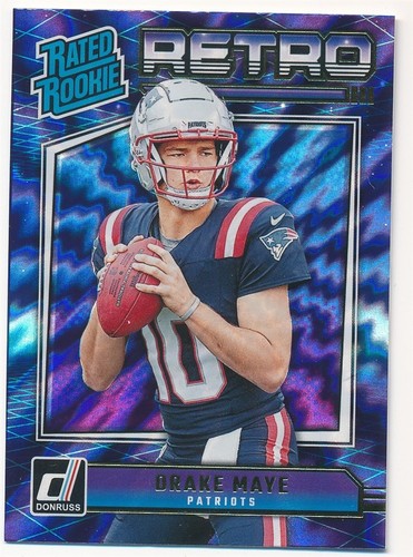 DRAKE MAYE 2024 DONRUSS RATED ROOKIE RETRO #16 RC NEW ENGLAND PATRIOTS MINT